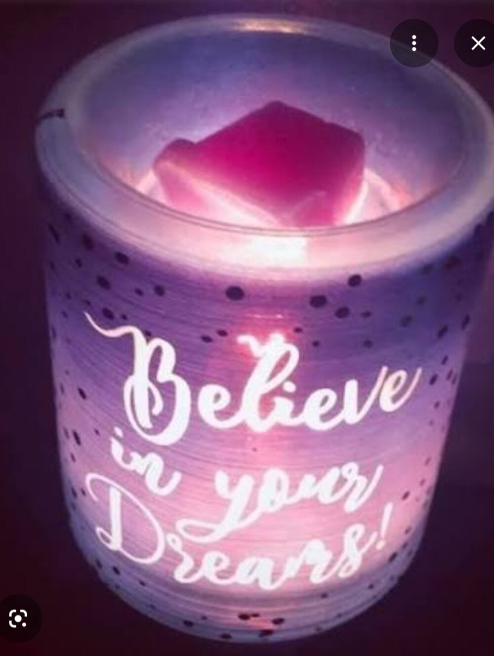 Scentsy Believe in Your Dreams mini wax warmer Light-Up night light